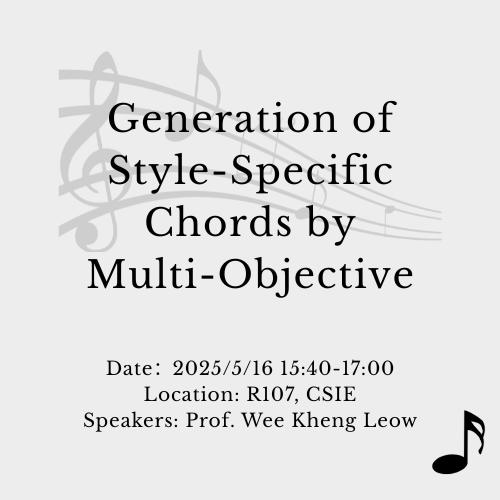 Generation of Style-Specific Chords by Multi-Objective Optimization