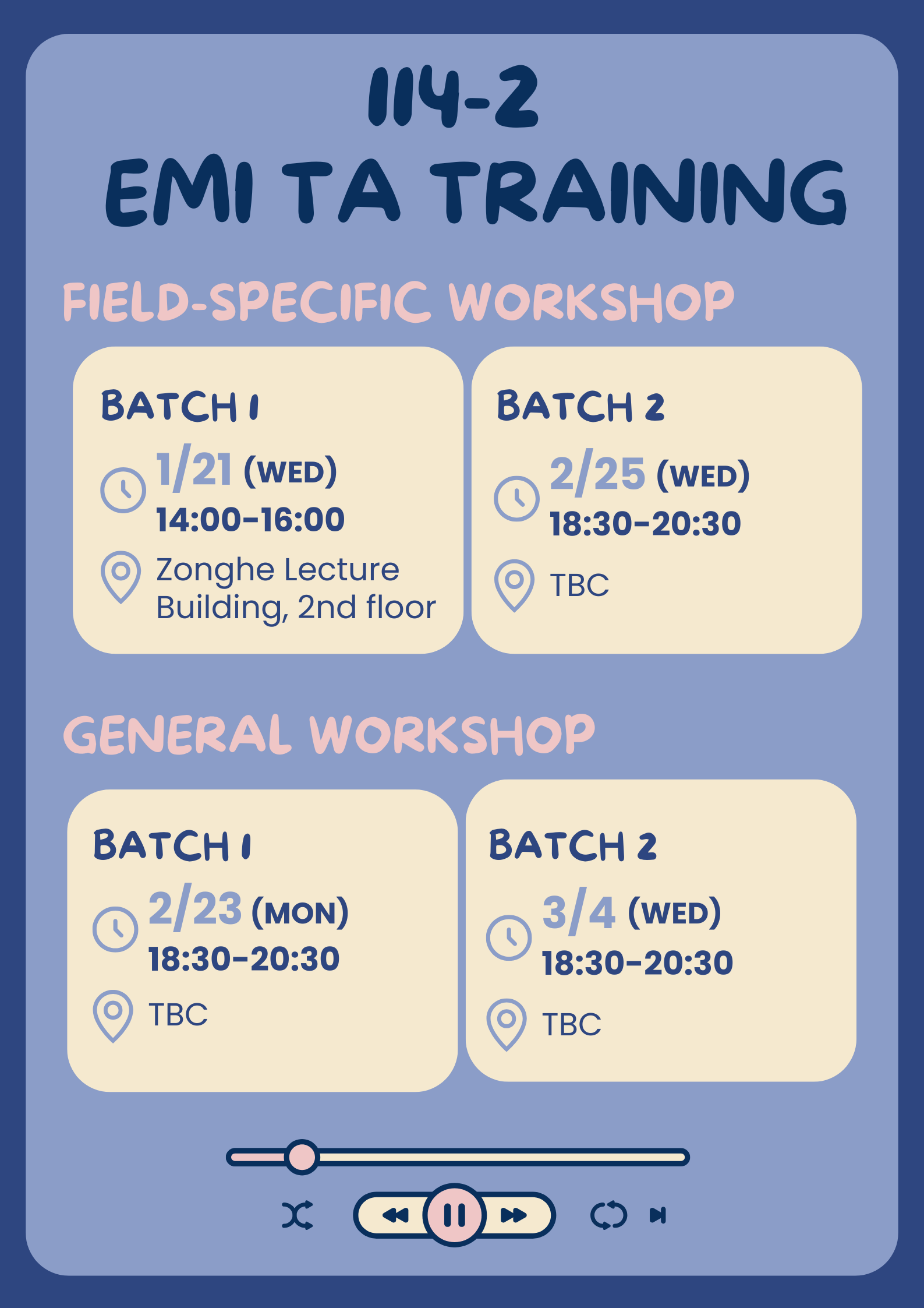 114-2 全英語授課教學助理培訓工作坊